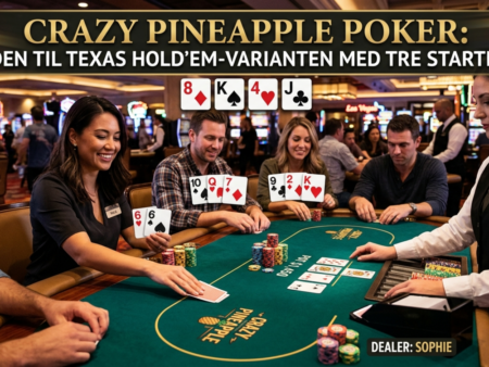 Crazy Pineapple Poker: Guiden til Texas Hold’em-varianten med tre startkort