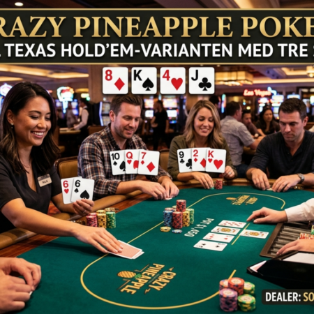 Crazy Pineapple Poker: Guiden til Texas Hold’em-varianten med tre startkort