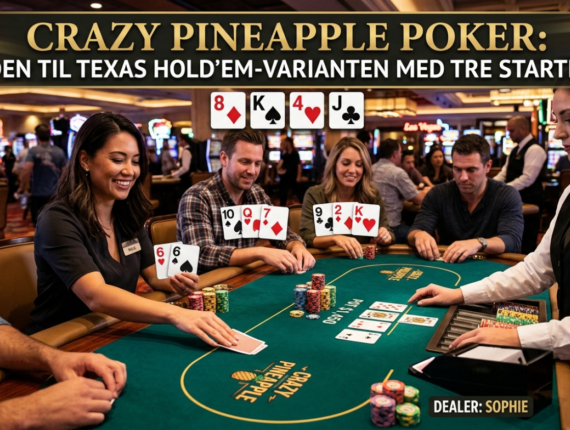Crazy Pineapple Poker: Guiden til Texas Hold’em-varianten med tre startkort